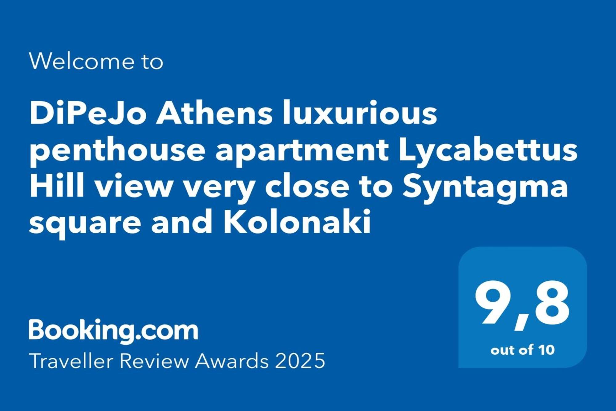 Dipejo Athens Luxurious Penthouse Apartment Lycabettus Hill View Very Close To Syntagma Square And Kolonaki Bagian luar foto
